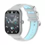Smartwatch Colmi P86 plateado con Bluetooth y medidor de frecuencia cardíaca, carcasa plateada