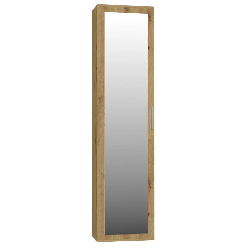 Top E Shop DUO SZAFKA ARTISAN armario de dormitorio, 2 estantes, 1 puerta, roble