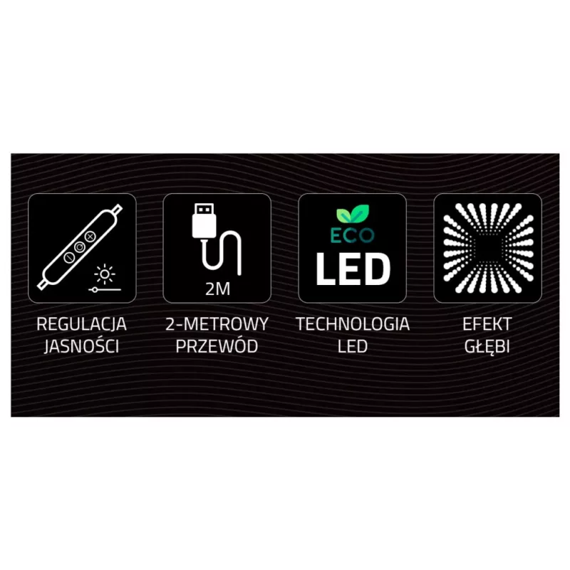 Luces neón MANTA Style UNICORN MASNL134MT con efecto túnel – panel LED decorativo para iluminación de interiores