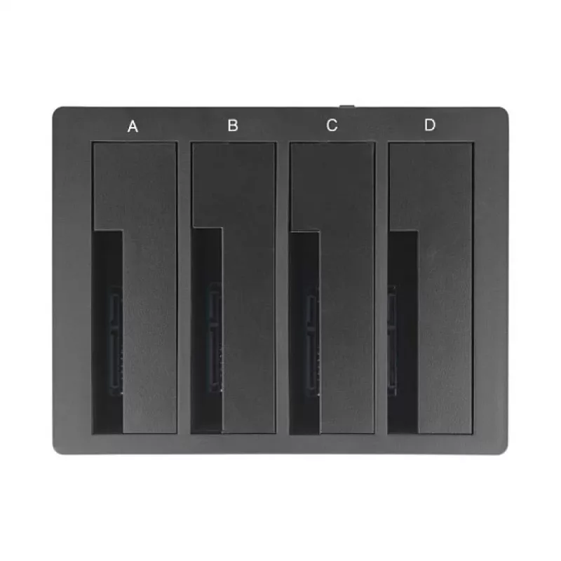 Estación de acoplamiento DeLOCK USB Type-C para 4 x SATA HDD / SSD - bahías de acoplamiento HDD: 4 - 2.5 / 3.5 compartidas (6,4 cm/8,9 cm compartidas)