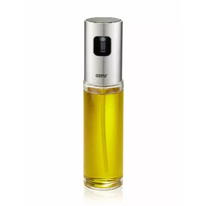 GEFU NEVA dispensador de aceite/vinagre 0,1 l botella vidrio, plástico, acero inoxidable acero inoxidable, transparente