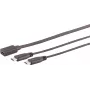 Cable USB S/CONN 13-20020 USB 2.0 0,3 m USB C 2 x USB C negro