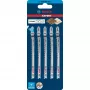 Bosch Wood hoja de sierra de calar con corte limpio por 2 caras acero al carbono (HCS) 5 uds.