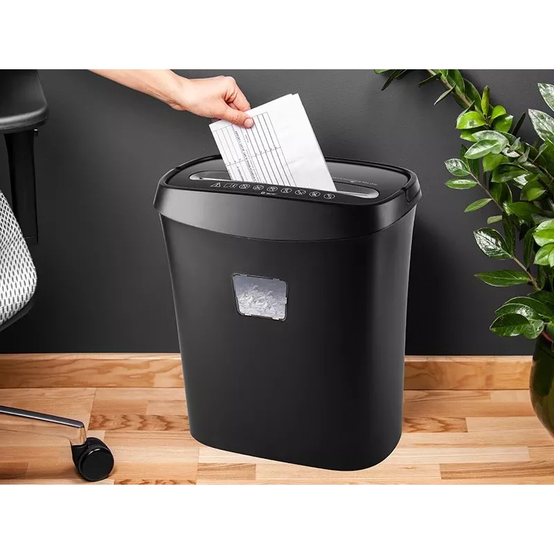Potente destructora de documentos, papel y tarjetas