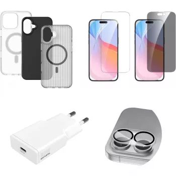 4smarts set de valor 7en1 para Apple iPhone 16 compatible con MagSafe