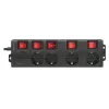 Regleta de alimentación LogiLink LPS251 1,5 m 4 tomas de corriente para interiores Negra