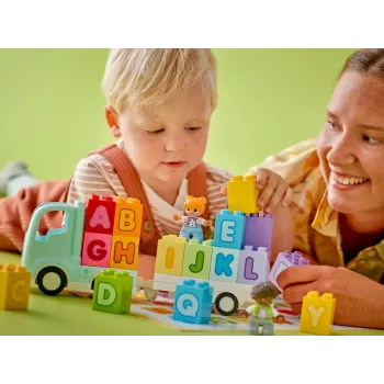 Juguete de construcción LEGO DUPLO 10421 Camión del abecedario, 36 piezas, 2 minifiguras, a partir de 2 años, medidas 110 × 140 × 70 mm