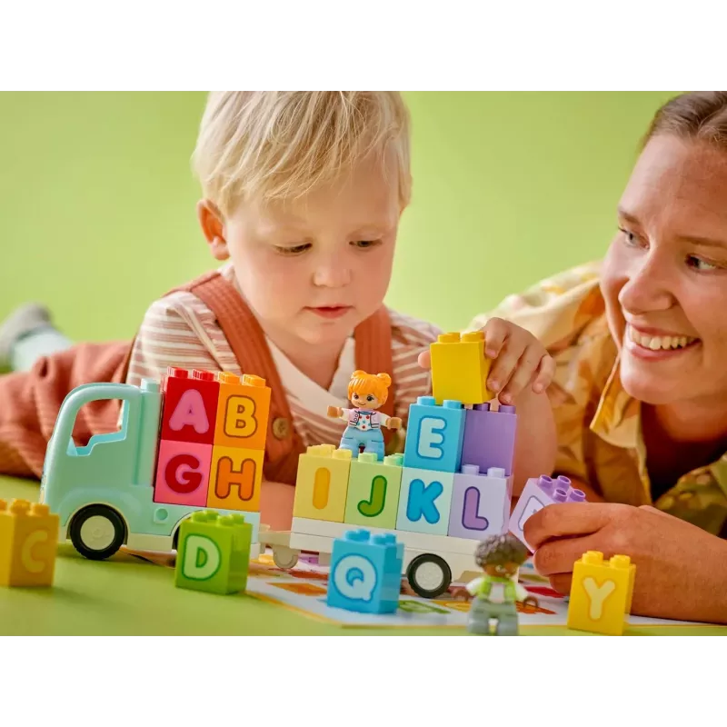 Juguete de construcción LEGO DUPLO 10421 Camión del abecedario, 36 piezas, 2 minifiguras, a partir de 2 años, medidas 110 × 140 × 70 mm