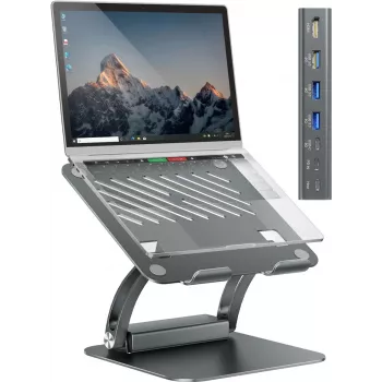 Exsys soporte para portátil 7 en 1 USB-C DockingS para portátil Notebook MacBook Tablet (EX-1224HM)
