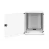 DIGITUS serie Compact DN-19 12-U-S-1 - armario de pared - gris claro, RAL 7035 - 12U - 48,3 cm (19) (DN-19 12-U-S-1)