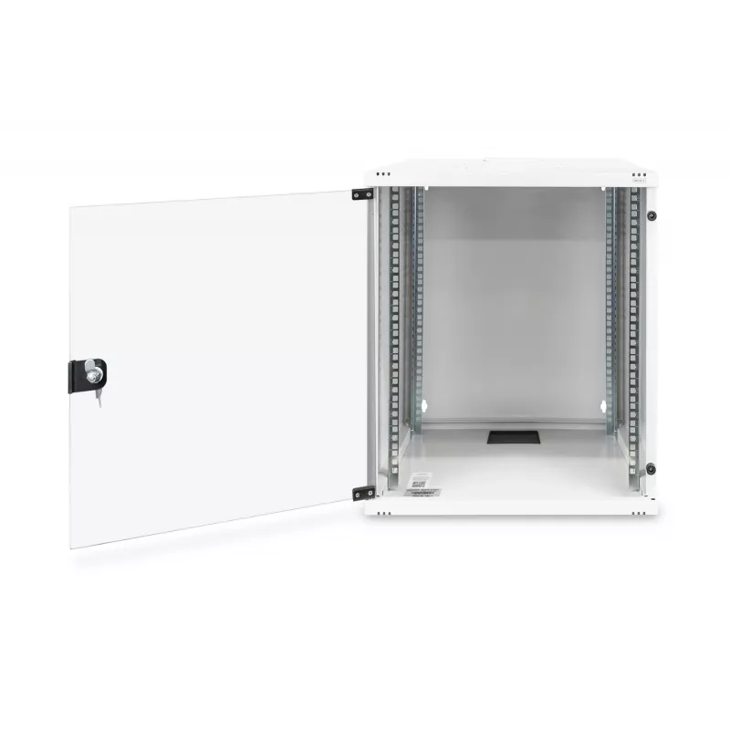 DIGITUS serie Compact DN-19 12-U-S-1 - armario de pared - gris claro, RAL 7035 - 12U - 48,3 cm (19) (DN-19 12-U-S-1)