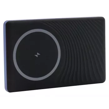 Batería portátil RealPower PB-5000 MAG 5000 mAh con carga inalámbrica compatible con MagSafe, USB-C, 20 W de potencia de salida, azul
