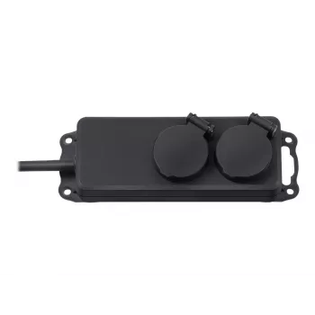 Alargador Brennenstuhl IP44 2 tomas negro 2,0 m H07RN-F 3G1,5 - Alargador - AC 230 V - Tomas de salida: 2 - 2 m (1159930)