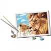 CreArt - León con cría, pintura