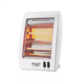 Adler | Calefactor | AD 7709 | Calefactor halógeno | 800 W | Número de niveles de potencia 2 | Blanco