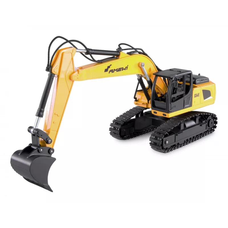 Set Amewi 2 en 1 de camión grúa y excavadora G836E/G041E 1:24 RTR