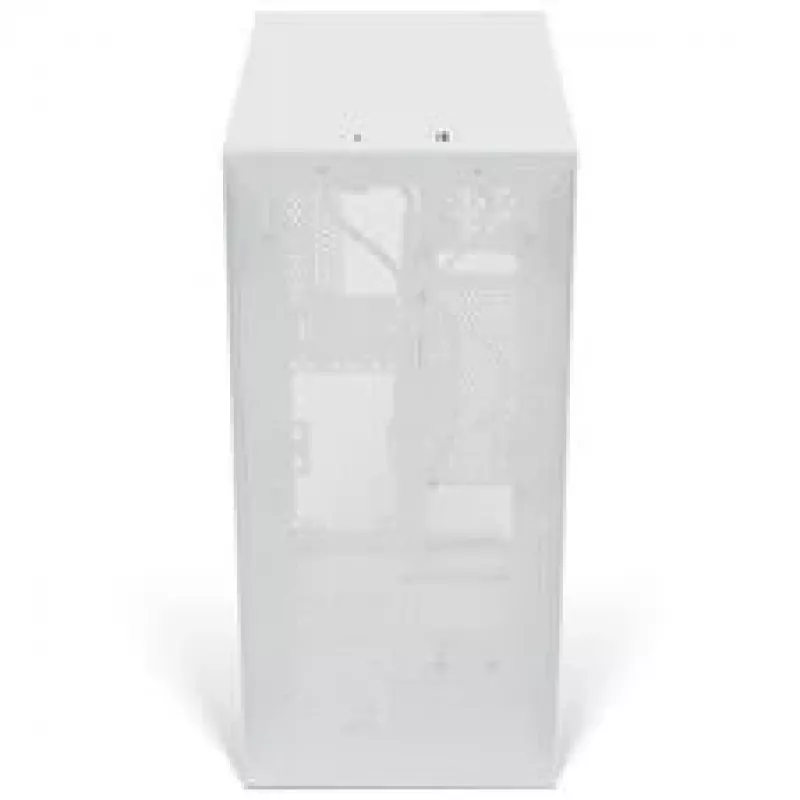 Caja de PC Mini-ATX ssupd Meshroom S V2, blanca, paneles de malla, compatible con placa base ATX y PCIe 5.0