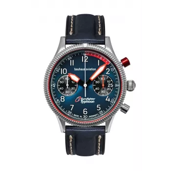 Reloj de pulsera Bauhaus Aviation Eurofighter 25763 41 mm caja de acero inoxidable movimiento de cuarzo