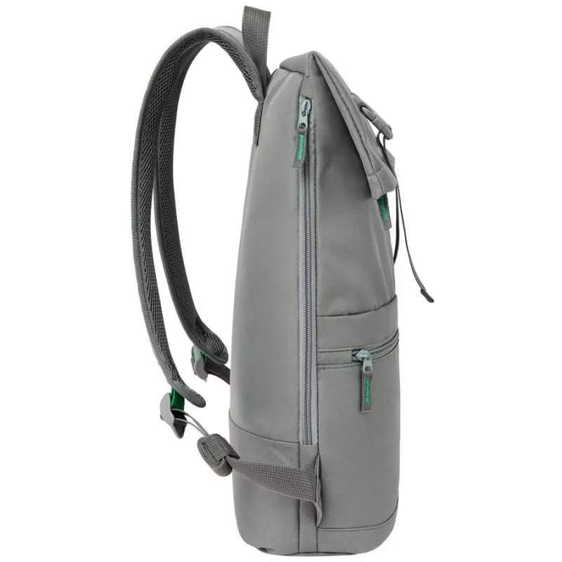 Mochila urbana Rivacase Gremio gris poliéster rPET 280x135x430mm