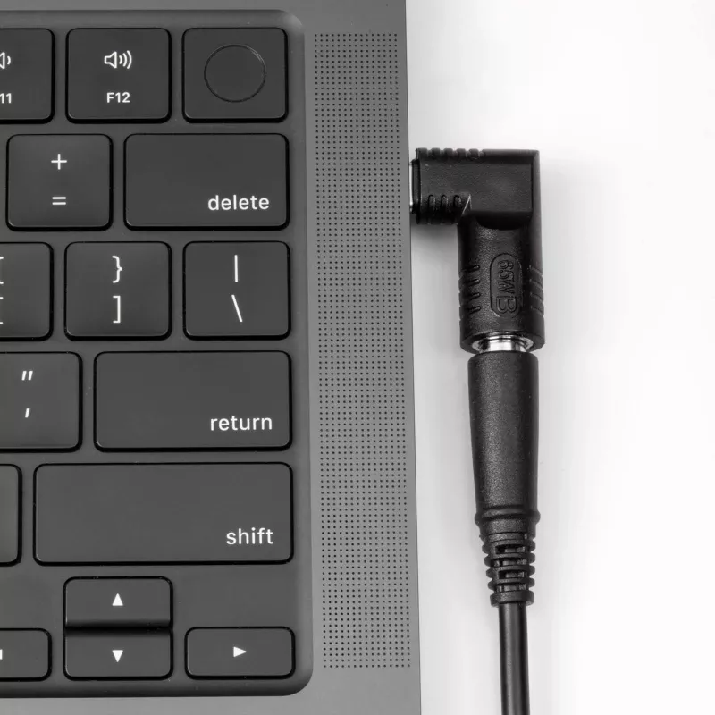 Akyga AK-ND-D15 adaptador DC 2,5 x 0,7 mm a USB-C PD para fuentes de alimentación de portátil, 65 W