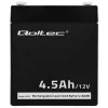 Qoltec 53033 batería AGM 12 V 4,5 Ah, máx. 1,35 A, sin mantenimiento