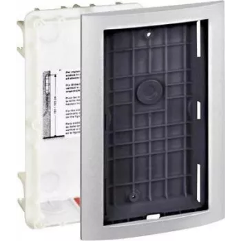 Videoportero Legrand 5145755 — caja empotrable, negro/plateado