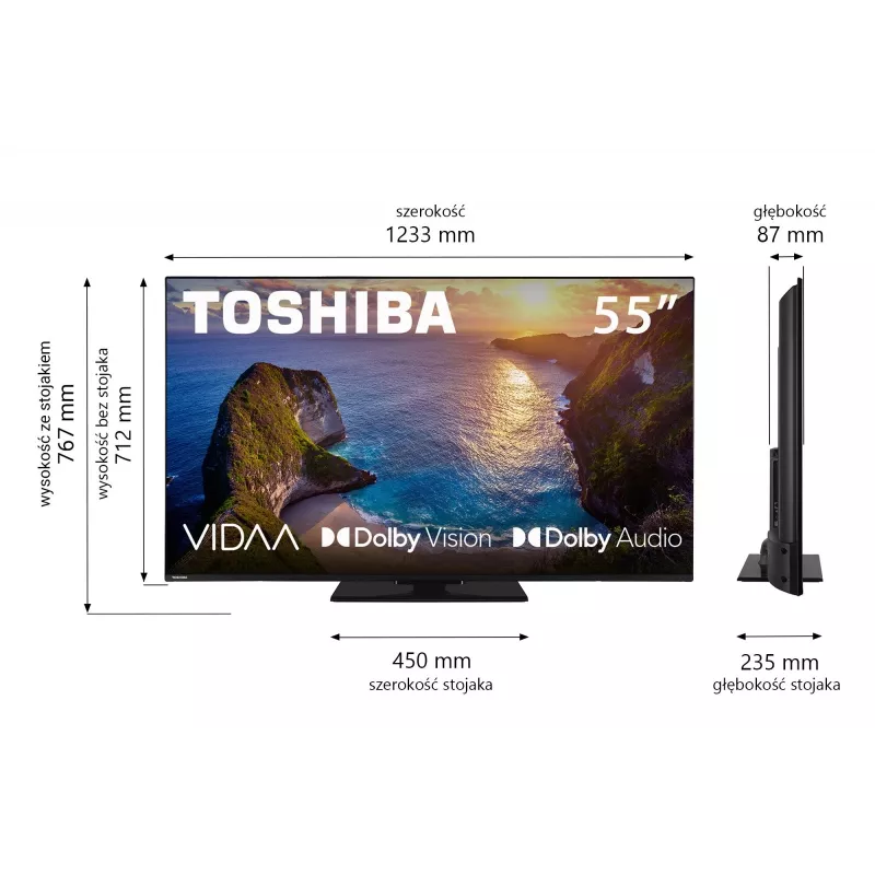 TV Toshiba 50UV3463DG 55 pulgadas 4K Ultra HD DLED 3840 x 2160