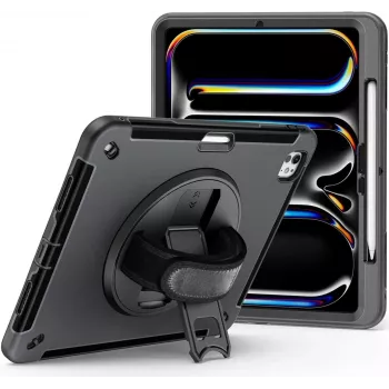 Funda con soporte jt berlin para Apple iPad Pro 13 2024 — Rugged negra