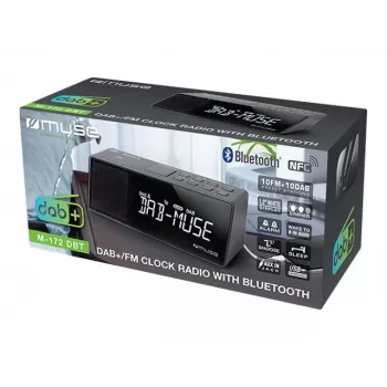Muse M-172 DBT radio portátil DAB+/FM RDS, Negra