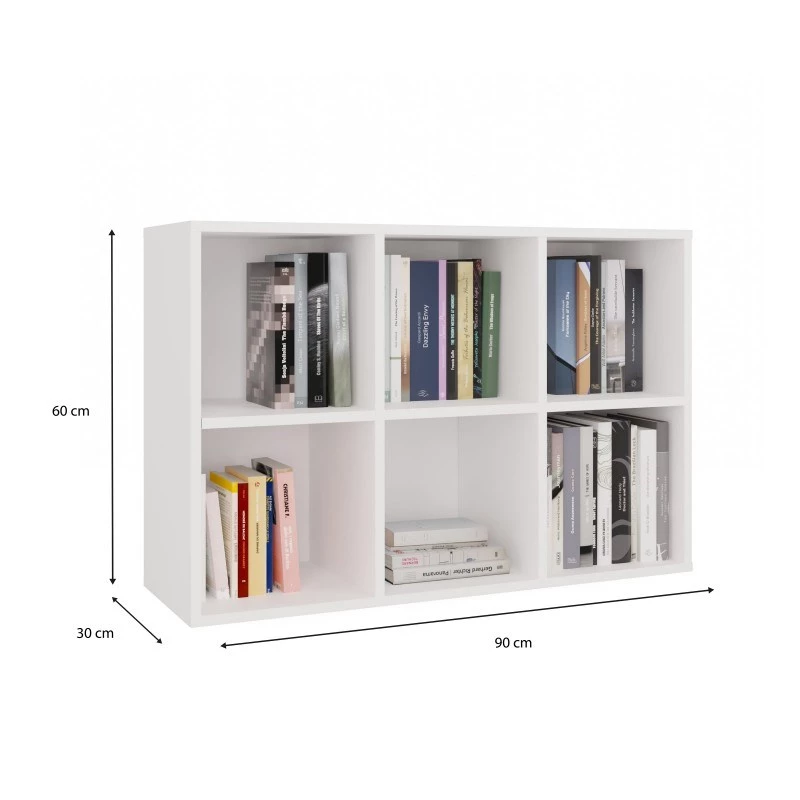 Estantería MALAX MINI 2X3 blanco