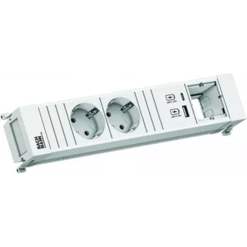 Regleta de enchufes Bachmann 916.702 con 2x CEE 7/3 y 1x conector hembra C