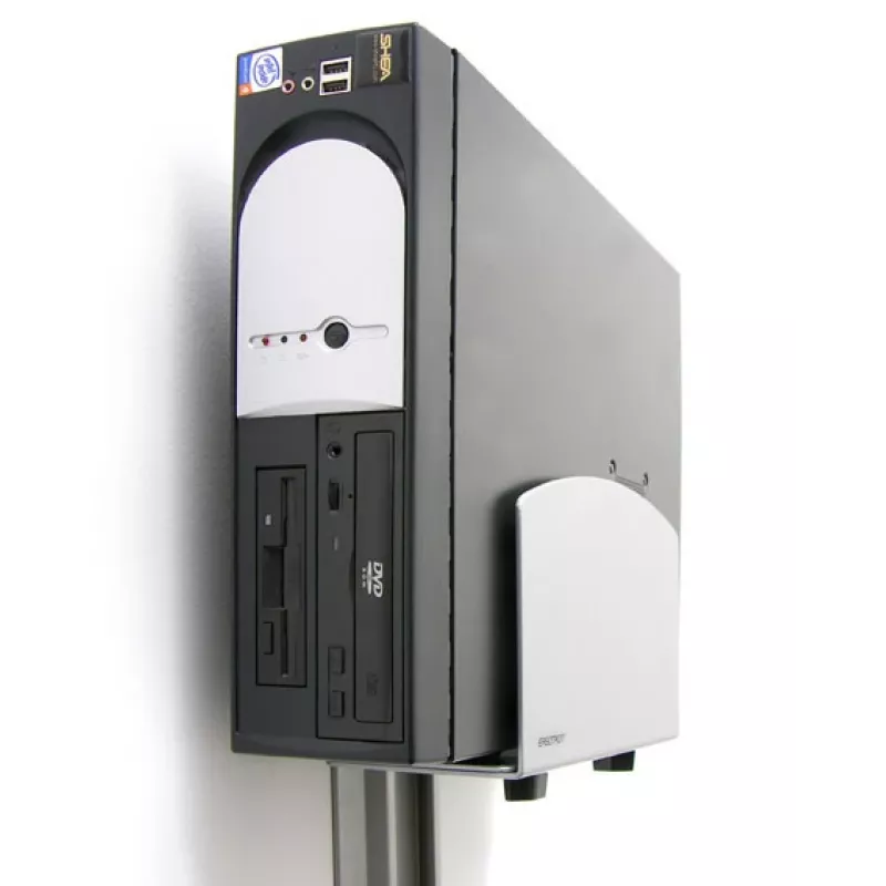 Soporte vertical universal para CPU Ergotron - soporte para unidad de sistema - plateado (97-468-202)