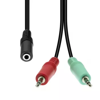 Cable de audio ProXtend 4-Pin a 2×3-Pin M4F2XM3-004, 0,5 m, 0,02 kg