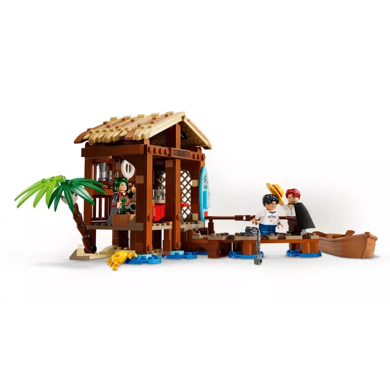 Set de construcción LEGO One Piece 75636 Cabaña del pueblo del molino, 299 piezas, 3 minifiguras, 8+ años