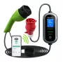 Cargador para coche eléctrico QOLTEC Mobile EV 2en1 Type2 11 kW 400 V Wi‑Fi TUYA SMART LIFE LCD wallbox portátil cable 5 m
