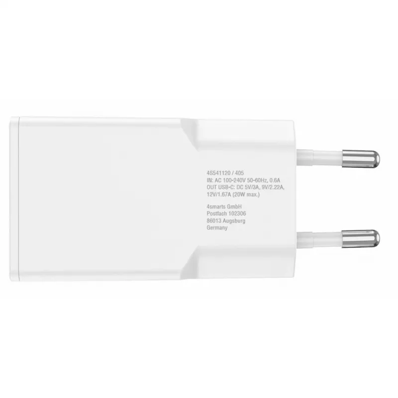 Cargador de interior 4smarts 540020 carga rápida Smartphone Tablet Blanco
