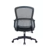 Silla de oficina ergonómica Up Up Darwin negra, tejido negro + malla gris