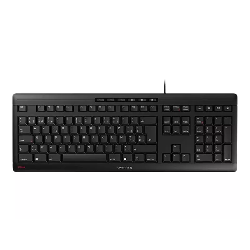 CHERRY STREAM JK-8500BE-2 Office USB AZERTY belga negro teclado