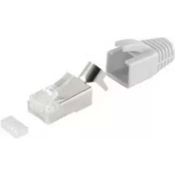Conector de cable RJ-45 ShiverPeaks BS72067-10GR Gris Metálico