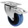 Rueda de transporte Roadinger 30004007 100 mm azul con freno