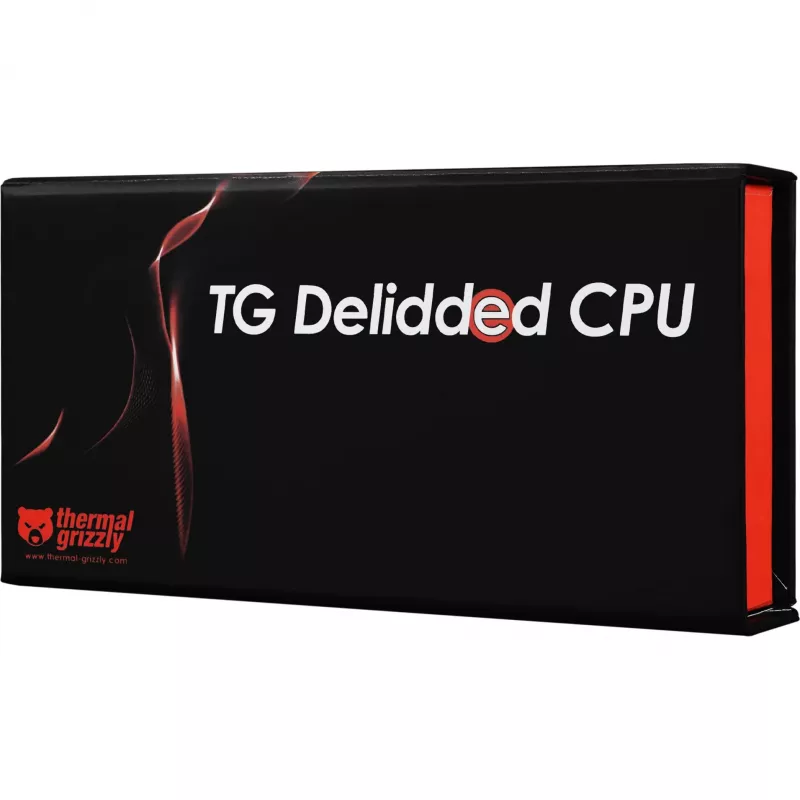 CPU Thermal Grizzly AMD Ryzen 7 9800X3D Boxed sin tapa, preparada para disipador Direct-Die