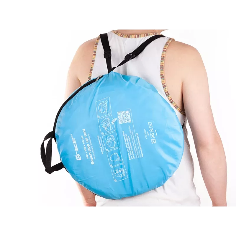 Tienda de playa pop-up TRACER Tracer 46954 — protección UV ligera, refugio portátil