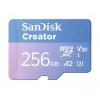 SanDisk Creator tarjeta de memoria microSD 256 GB, altas velocidades de transferencia de hasta 190 MB/s