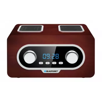 Radio portátil BLAUPUNKT PP5.2BR — radio de bolsillo FM, 60 memorias de emisoras, USB/MP3, AUX, batería recargable 1000 mAh, 3 W RMS, bronce