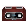 Radio portátil BLAUPUNKT PP5.2BR — radio de bolsillo FM, 60 memorias de emisoras, USB/MP3, AUX, batería recargable 1000 mAh, 3 W RMS, bronce