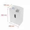 Destructora de documentos HSM 1033121 corte en partículas 2 x 15 mm, 23 cm de ancho de trabajo, 26 L de capacidad, blanca