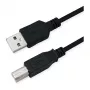 Cable USB 2.0 ROLINE RM, Type-A-B, negro, 1,8 m