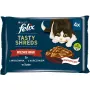 FELIX Tasty Shreds con ternera y pollo - 4x 80g