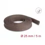 Funda de cable DeLOCK 20906 marrón poliéster 2,5 cm