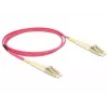 Cable de fibra óptica DeLOCK 84640 1m LC violeta